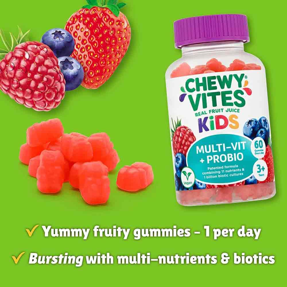 Chewy Vites Kids Multi-Vit + Probio 60 Gummies