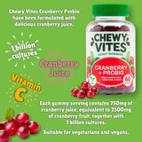 Chewy Vites Cranberry + Probio 60 Gummies