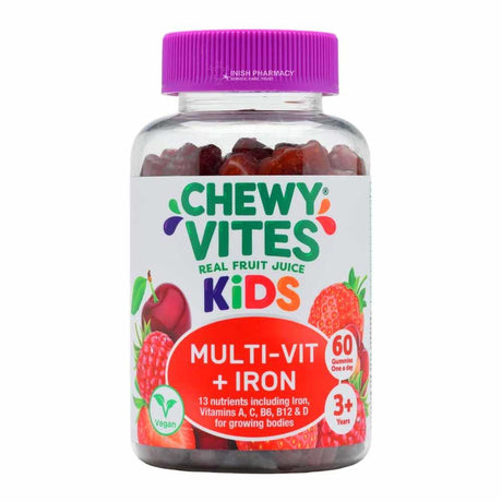 Chewy Vites Kids Multi-VIt + Iron 60 Gummies – iron to support healthy red blood cell formation