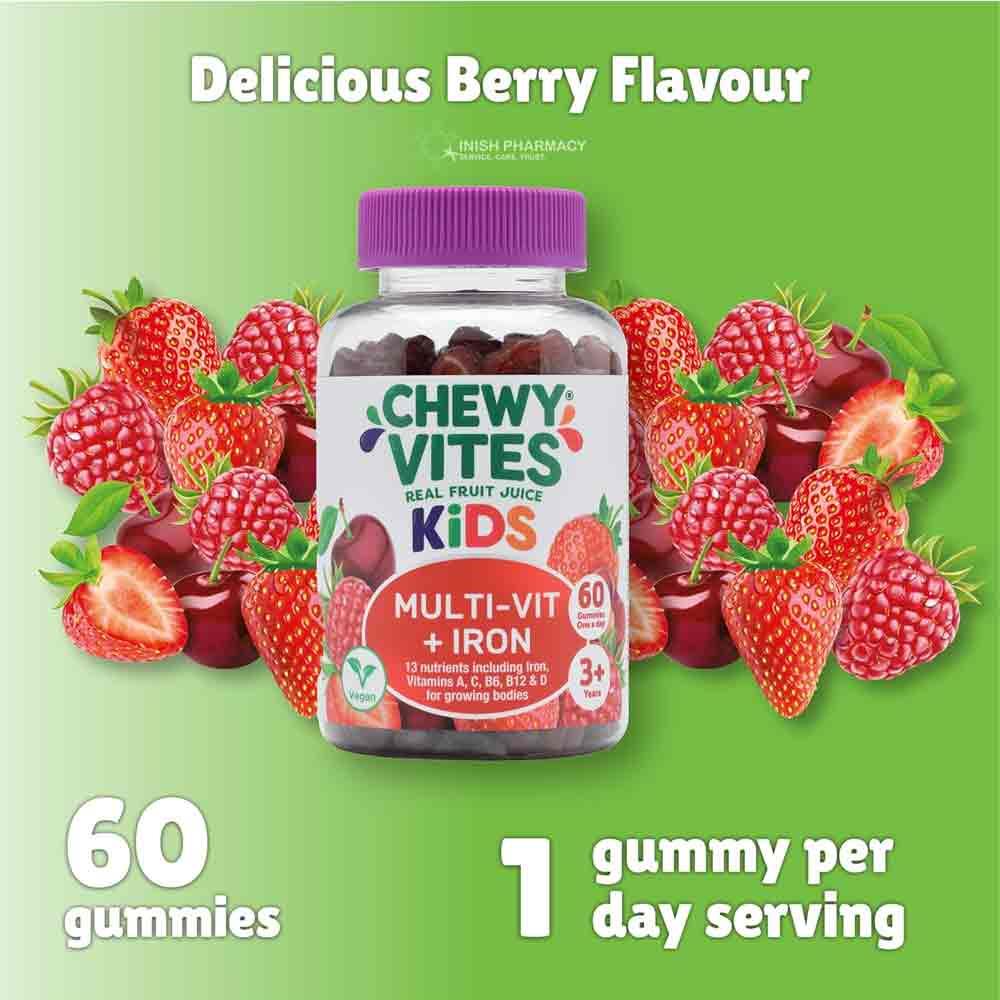 Chewy Vites Kids Multi-VIt + Iron 60 Gummies
