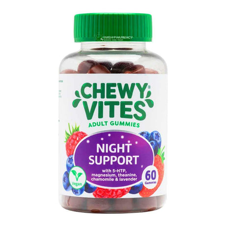 Chewy Vites Adult Night Support 60 Gummies – to support memory, concentration and cognitive function