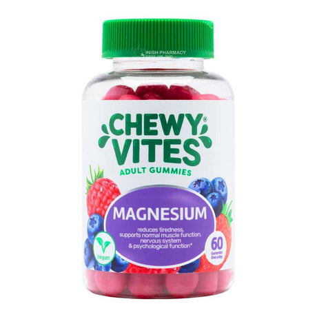 Chewy Vites Adult Magnesium 60 Gummies – magnesium to support muscle function and reduce tiredness