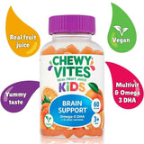 Chewy Vites Kids Brain Support Omega-3 DHA 60 Gummies