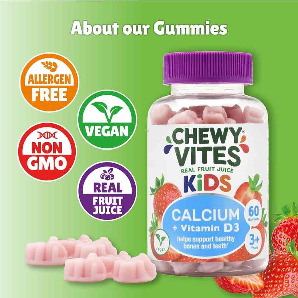 Chewy Vites Kids Calcium & Vitamin D3 60 Gummies