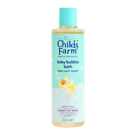 Childs Farm Baby Bubble Bath Soft Scent 250ml – a gentle, soap-free bubble bath for sensitive baby skin