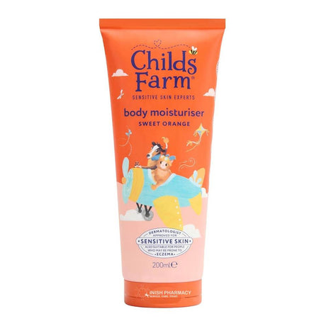Childs Farm Body Moisturiser Sweet Orange 200ml – a trusted essential for mother and baby care