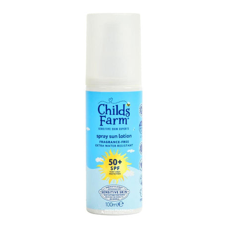 Childs Farm Sunscreen Spray 100ml SPF50 – a trusted essential for mother and baby care