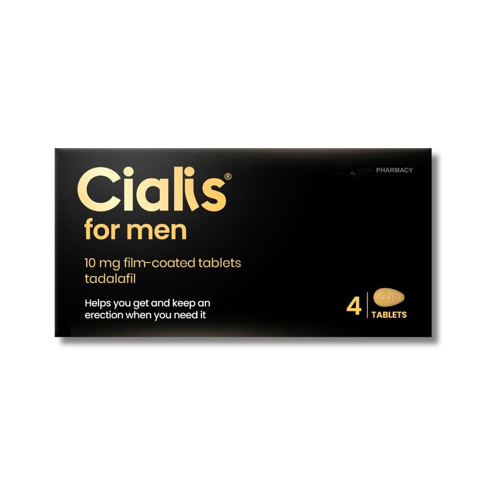 Cialis for Men 10mg (4 Pack) | 36-Hour Tadalafil Tablets  Inish Pharmacy