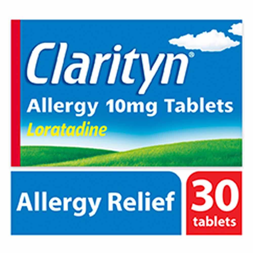 Clarityn Loratidine 10mg Hayfever & Allergy Tablets 30 Tablets