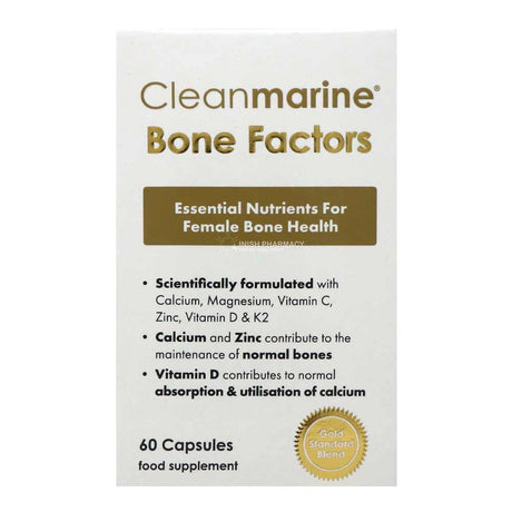 Cleanmarine Bone Factors 60 Capsules – omega-3 fatty acids to support heart and brain health