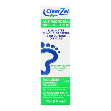 ClearZal AntiMicrobial Nail Solution 30ml – treats and clears fungal nail infections