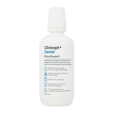 Clinisept+ Dental Mouthwash 400ml – freshens breath and supports oral hygiene