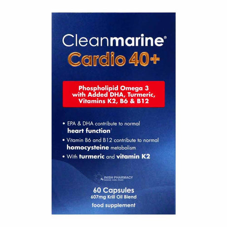 Cleanmarine Cardio 40+ Capsules 60 Pack – to support healthy heart function