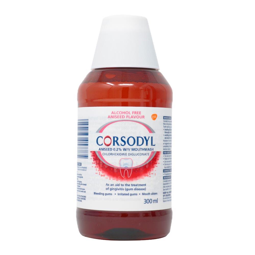 Corsodyl Mouthwash Alcohol Free Aniseed 300ml