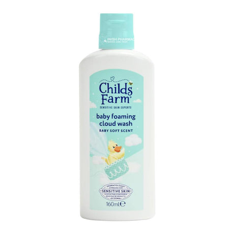 Childs Farm Baby Foaming Cloud Wash 160ml – a soap-free wash gentle enough for newborn skin