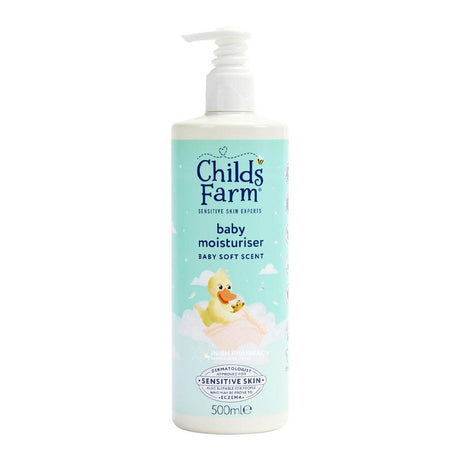 Childs Farm Baby Moisturiser Soft Scent 500ml – a gentle, skin-safe essential for baby care