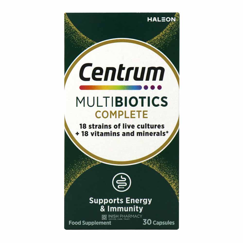 Centrum Multibiotic Complete 30 Capsules – a daily multivitamin for complete nutritional support