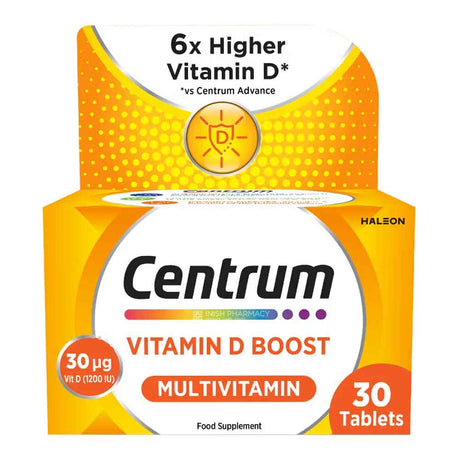 Centrum Multivitamin D Boost Adults 30 Pack – vitamin D3 to support bones, muscles and immunity