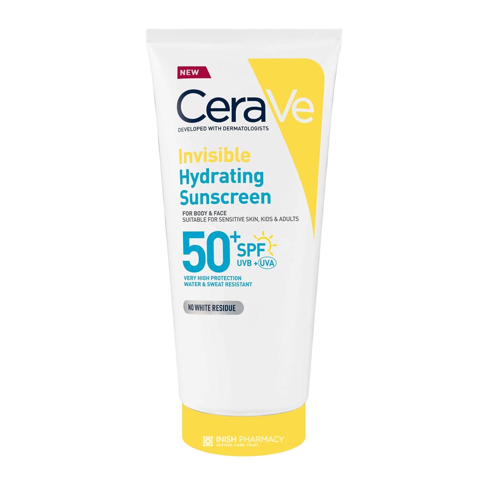 CeraVe Invisible Hydrating Sunscreen SPF50 177ml – broad-spectrum SPF for daily sun protection