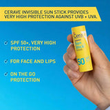 Cerave Invisible Sun Stick SPF50 8g