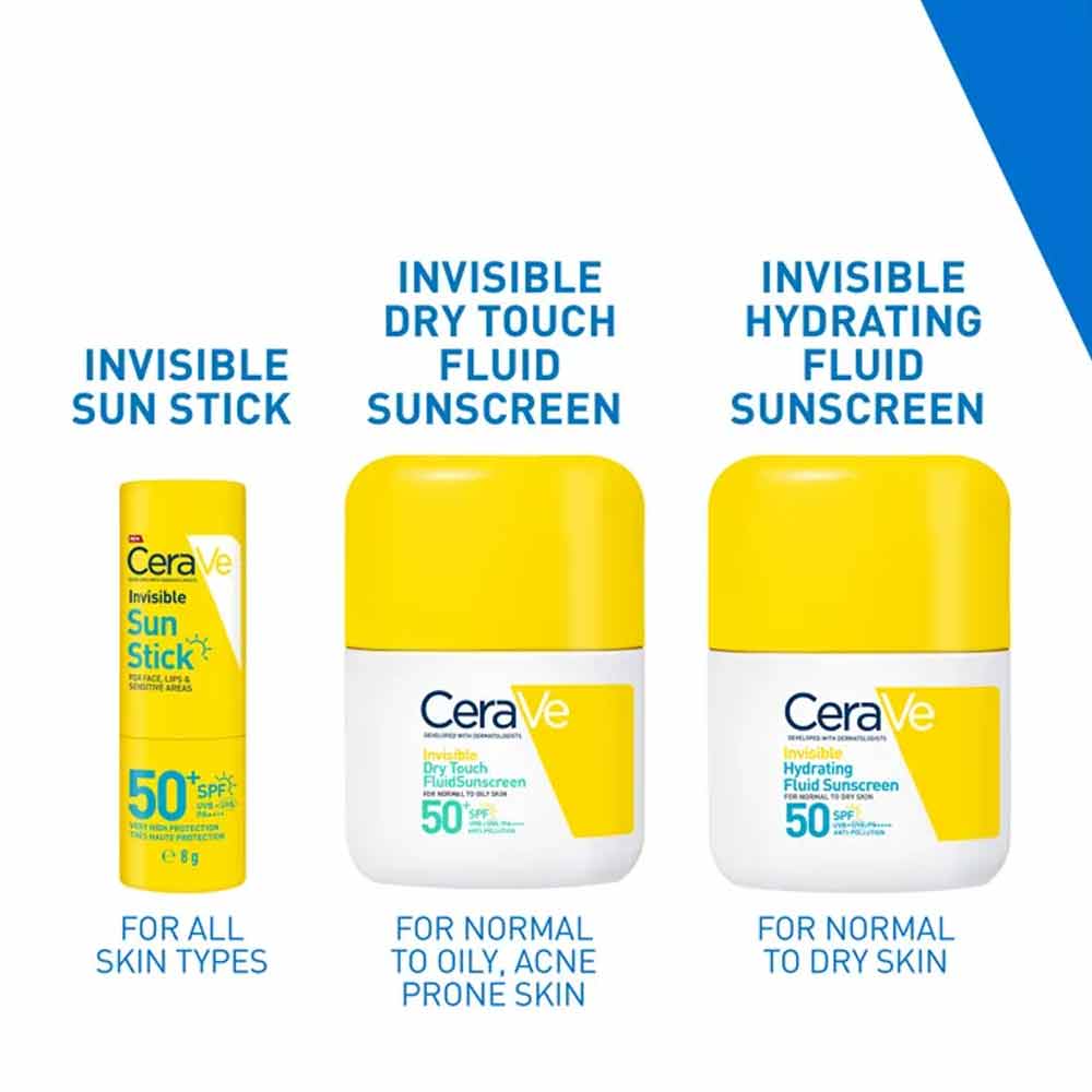 Cerave Invisible Sun Stick SPF50 8g