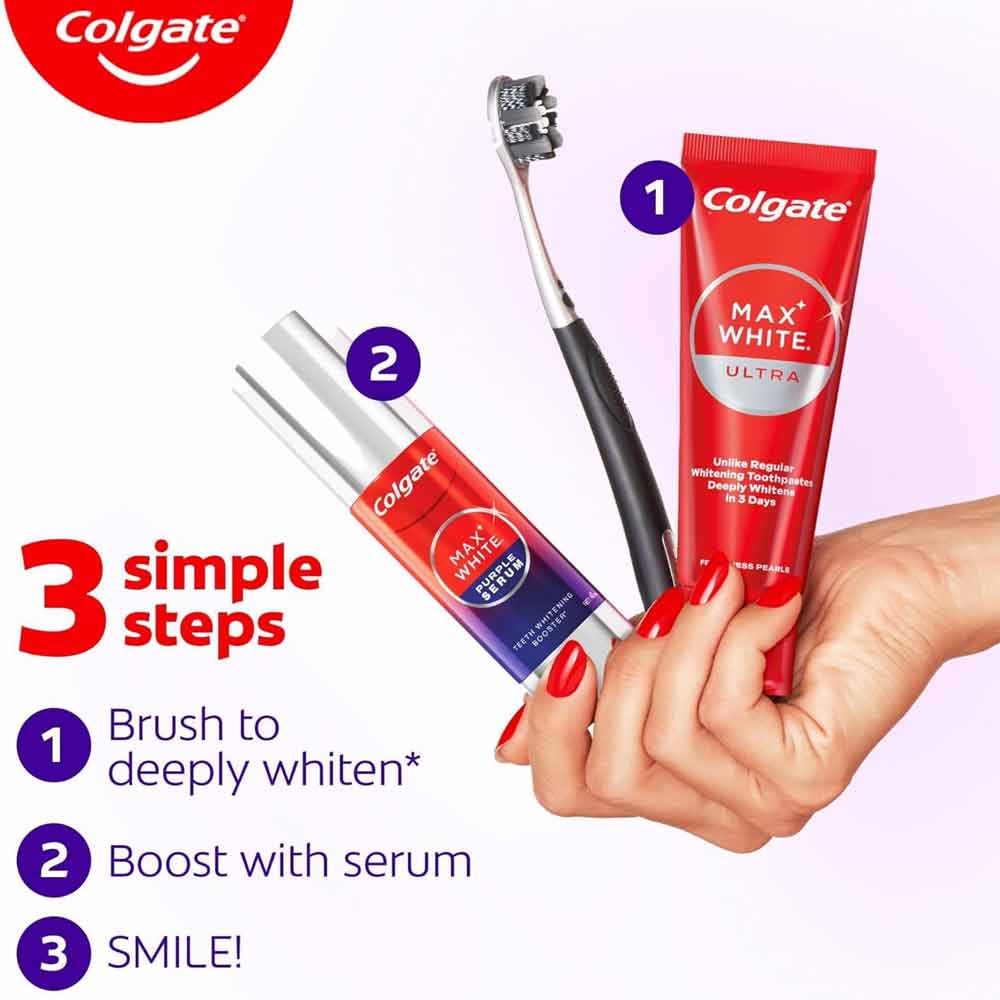 Colgate Max White Purple Whitening Serum