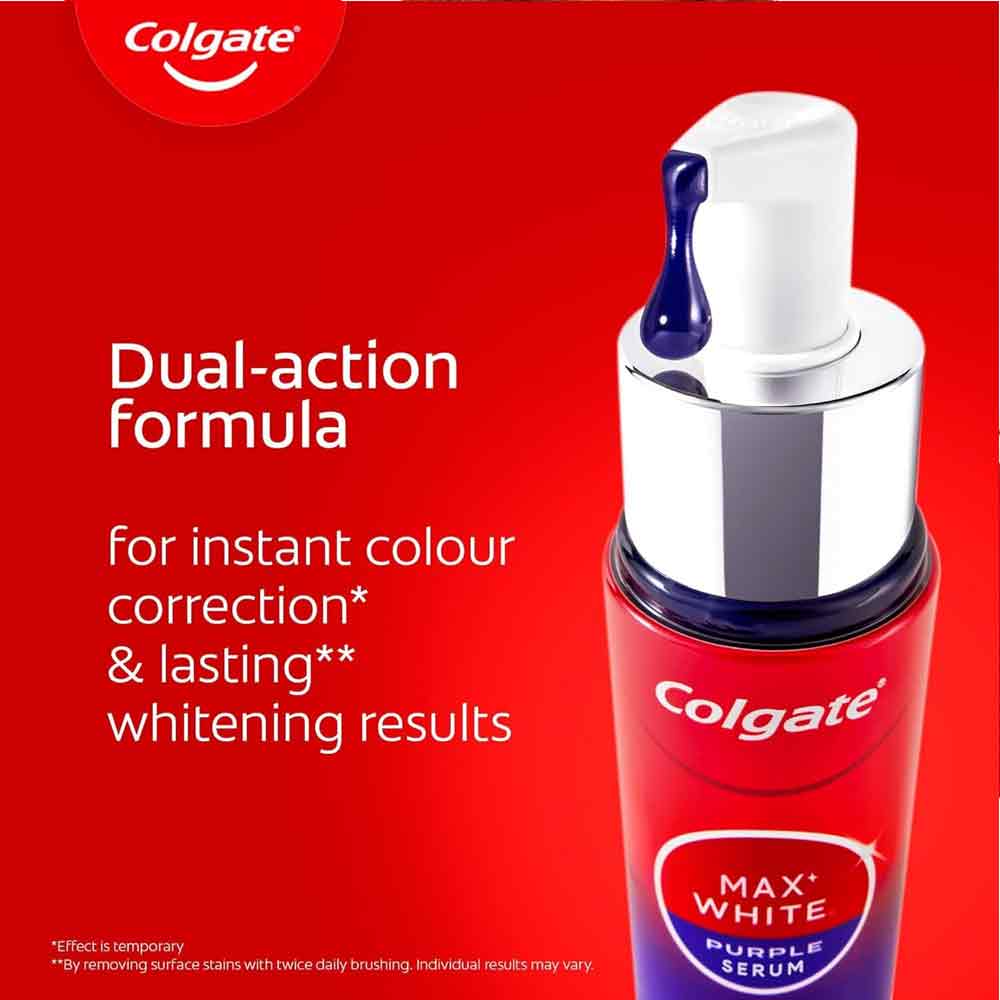 Colgate Max White Purple Whitening Serum