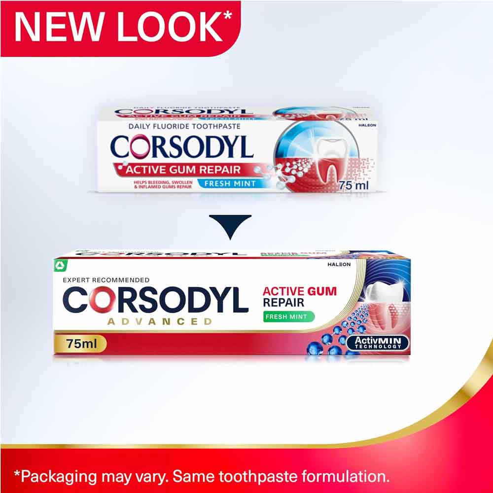 Corsodyl Active Gum Repair Fresh Mint Toothpaste 75ml
