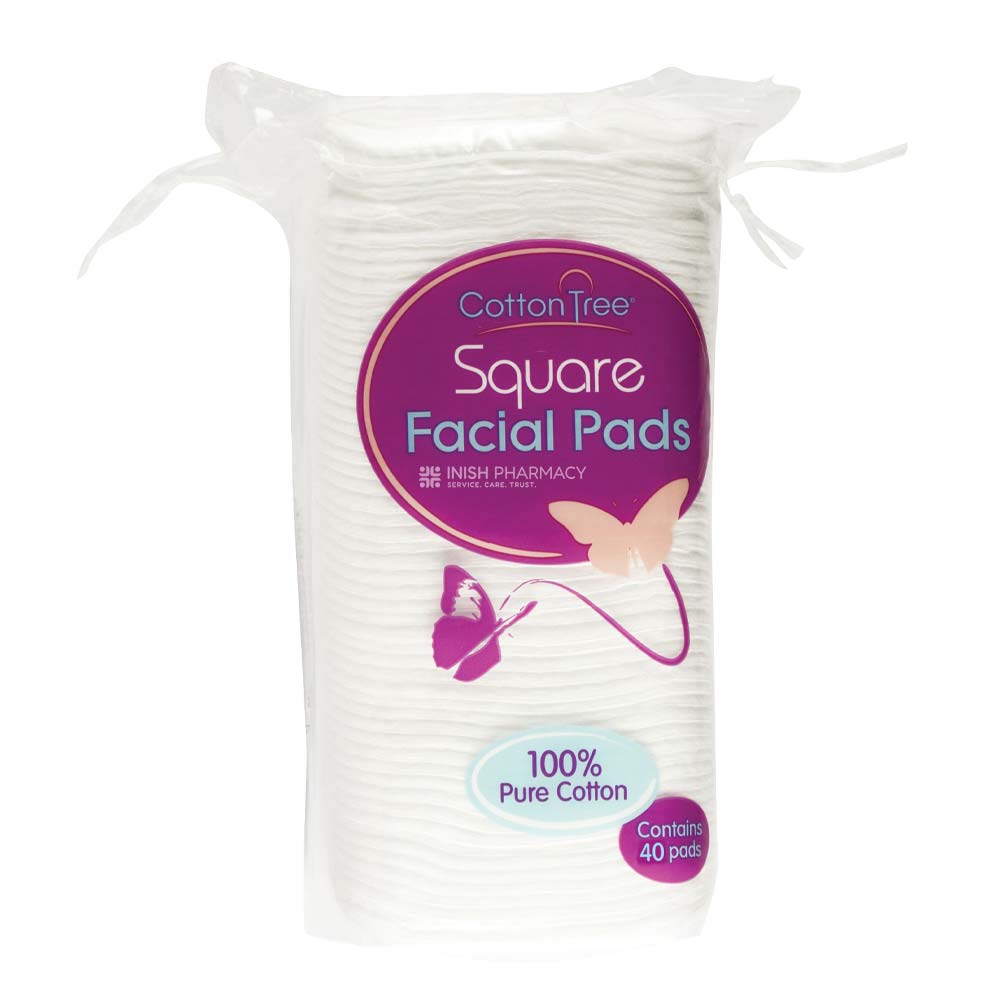 CottonTree Square Cotton Pads 40 Pack