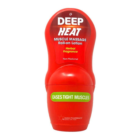 Deep Heat Muscle Massage Roll-On Lotion 50ml – soothes muscular aches and tension
