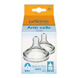 Dr Browns Options + Level 3 Teats Twin Pack – a soft, natural-feel teat for easy bottle feeding