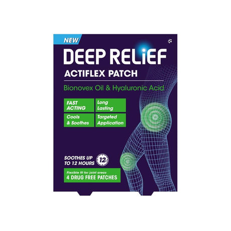 Deep Relief Actiflex Patch 4 Pack – soothes muscular aches and tension