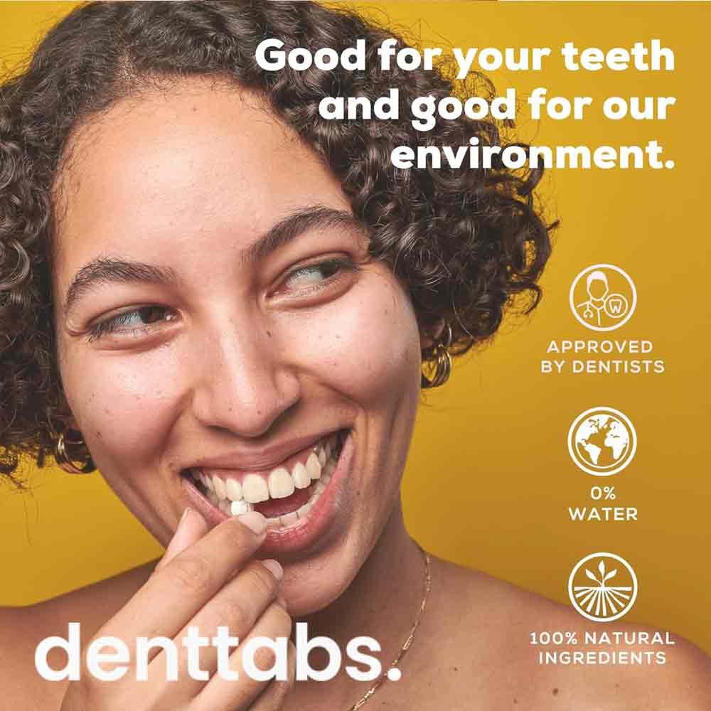 Denttabs The Toothpaste Tab with Fluoride  Strawberry 125 Pack