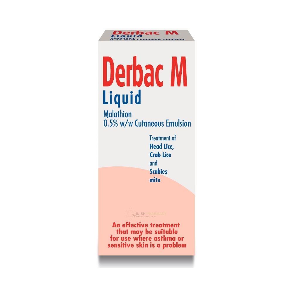Derbac M Malathion Liquid For Lice and Scabies 150ml