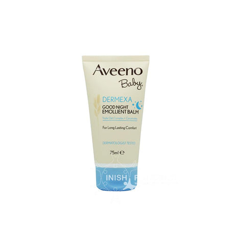 Aveeno Dermexa Baby Good Night Emollient Balm 75ml – a gentle, skin-safe essential for baby care