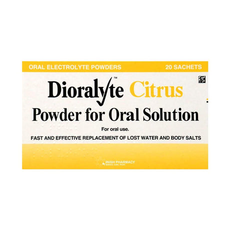 Dioralyte Citrus 20 Sachet Pack – restores fluids and electrolytes lost through illness