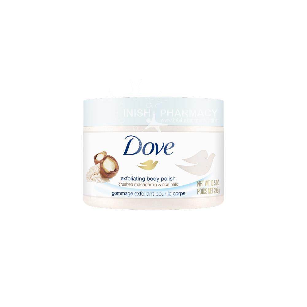 Dove Exfoliating Body Scrub Macadamia & Rice Scent 225ml