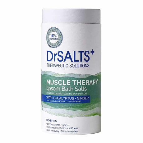 Dr Salts Muscle Therapy Eucalyptus & Ginger Epsom Bath Salts 750g from Drsalts