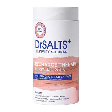 Dr Salts Recharge Therapy Pink Grapefruit Epsom Bath Salts 750g from Drsalts
