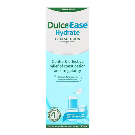 DulcoEase Hydrate Oral Solution 250ml – provides gentle, effective constipation relief