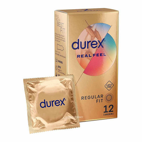 Durex Real Feel Condoms 12 Pack – for safe and comfortable sexual health