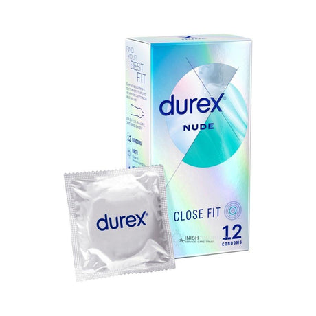 Durex Nude Close Fit Condoms 12 Pack – for safe and comfortable sexual health