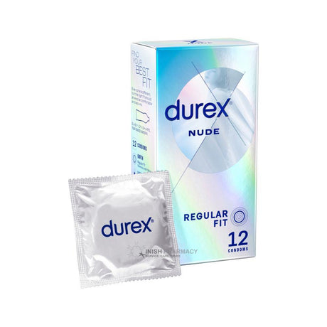 Durex Nude Regular Fit Condoms 12 Pack – for safe and comfortable sexual health