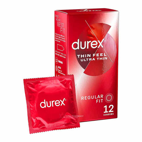 Durex Thin Feel Ultra Thin Condoms 12 Pack – for safe and comfortable sexual health