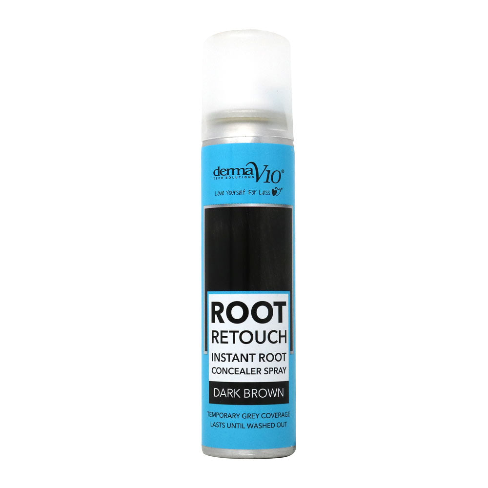 Derma v10 Root Retouch Instant Root Concealer Spray Dark Brown 75ml