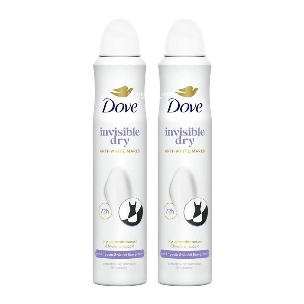 Dove Advanced Care Invisible Dry Anti-Pespirant Spray Twin Pack
