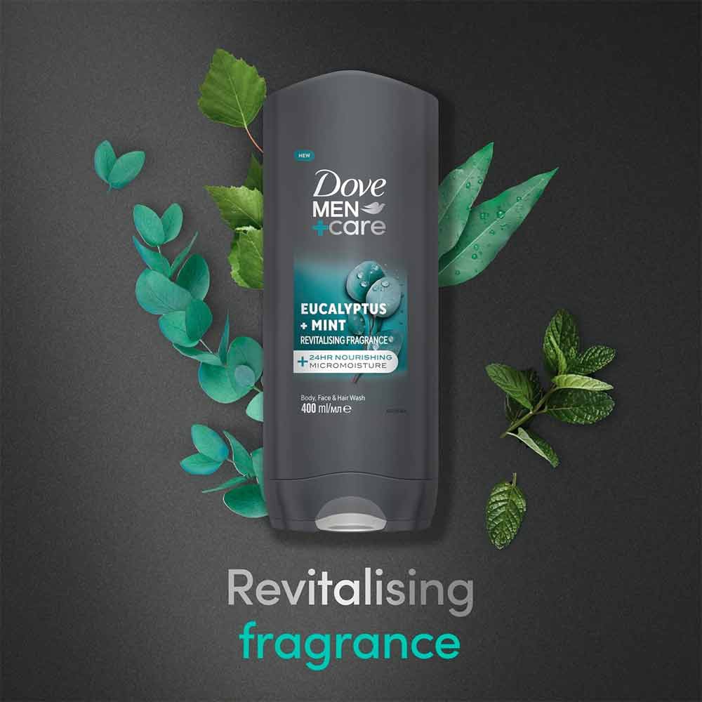 Dove Men Care Eucalyptus & Mint 24hr Nourishing Body Wash 400ml
