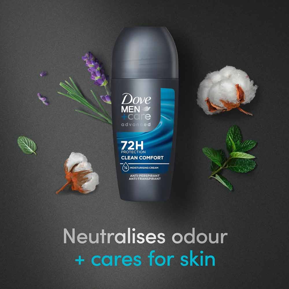 Dove Men+ Care Clean Comfort Anti-Perspirant Roll-On 50ml