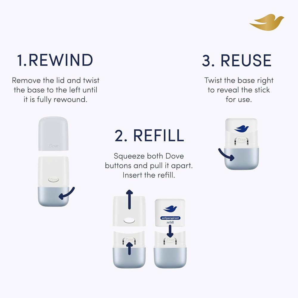 Dove Refillable Anti-Perspirant Refill 04 Violet & Tonka Bean