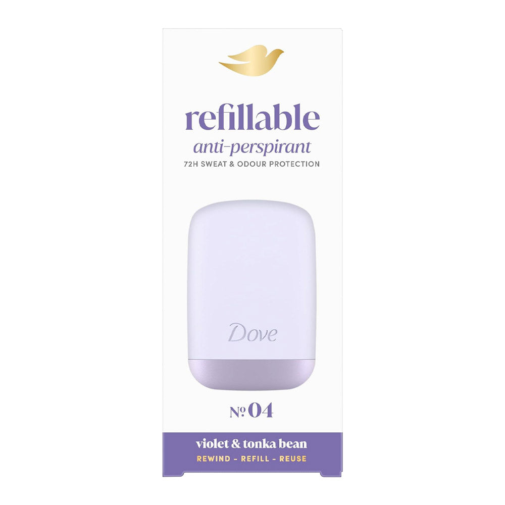 Dove Refillable Anti-Perspirant Starter Kit 04 Violet & Tonka Bean